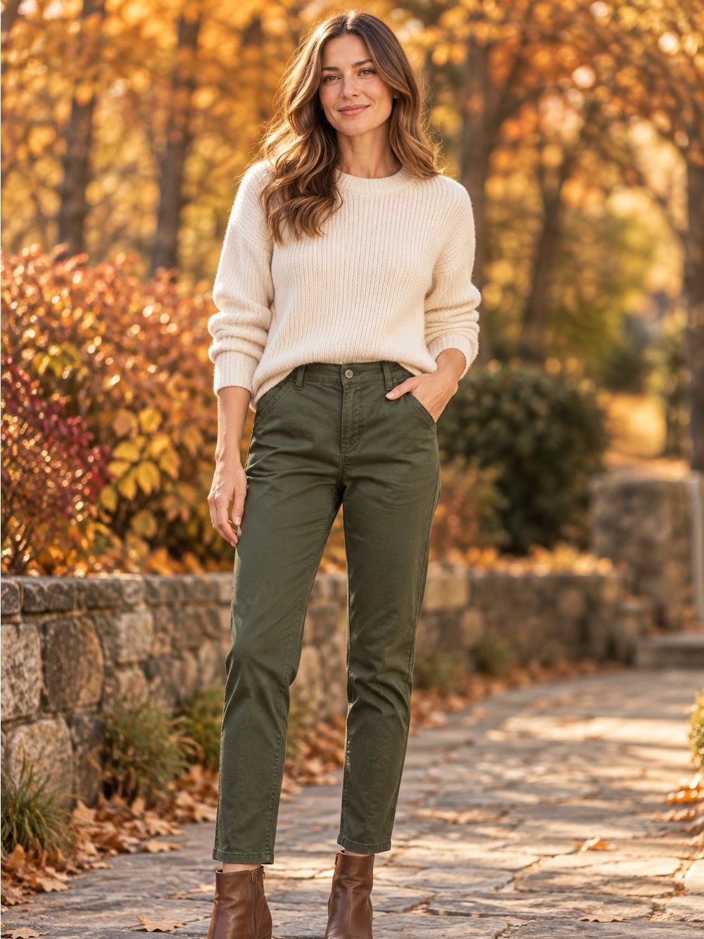 Veronica Beard Dark Olive Ankle Pants size 25